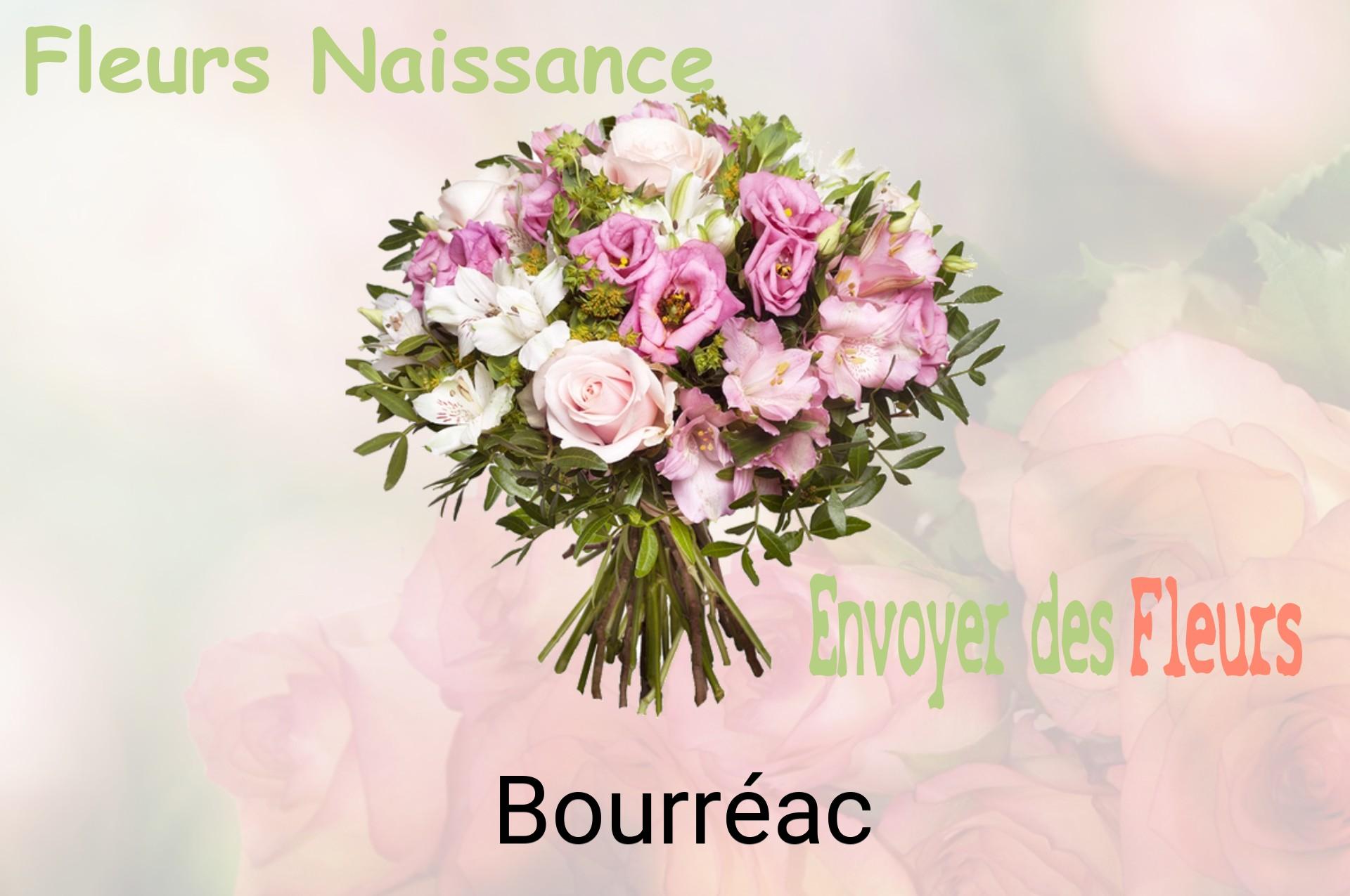 Bouquet de fleurs de naissance livré à Bourréac